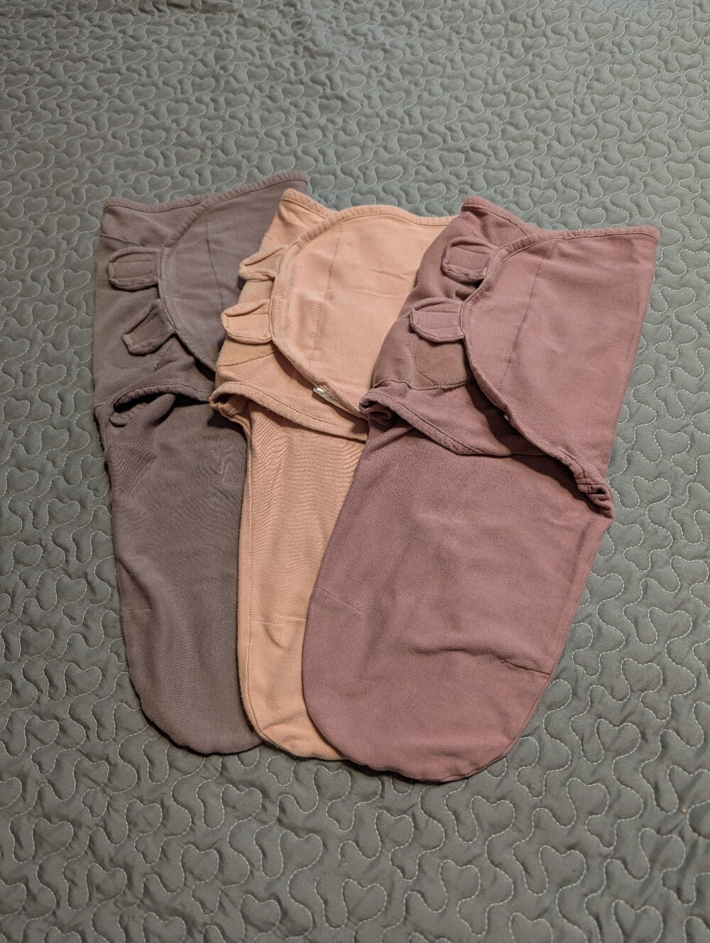 Lot of 3 Comfy Cubs Swaddle Blankets Size 0-3 Months 7-14 Pounds 100% Cotton